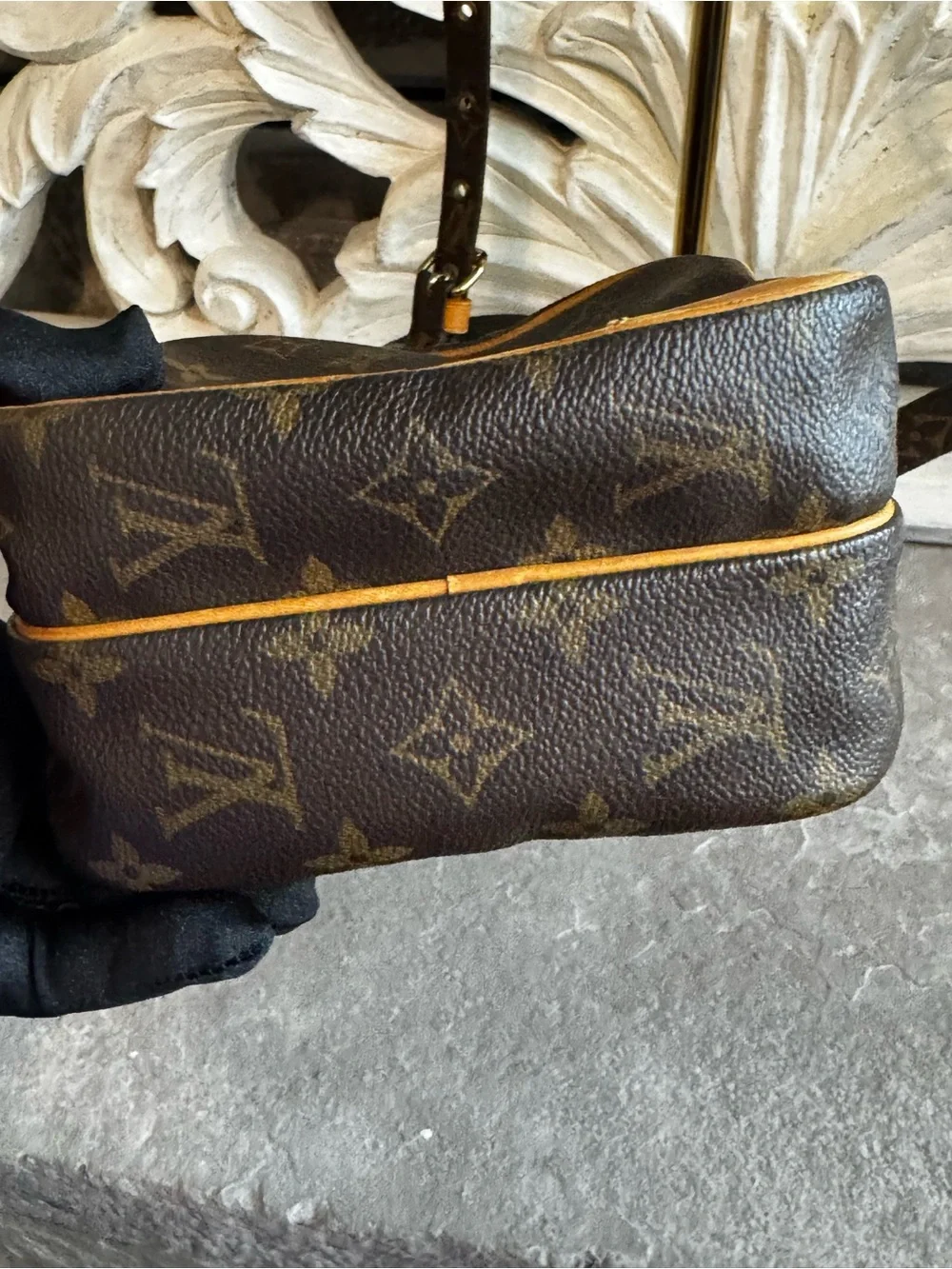 Louis Vuitton Monogram Amazon Canvas Messenger Bag with Tan Trim